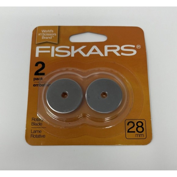 Fiskars Rotary Cutter Steel Edge Blades 28mm 2/Pkg 078484095416 - Picture 1 of 5